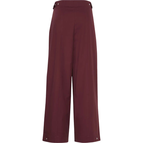 Pantalone Donna a gamba larga, modello chino, con vita alta